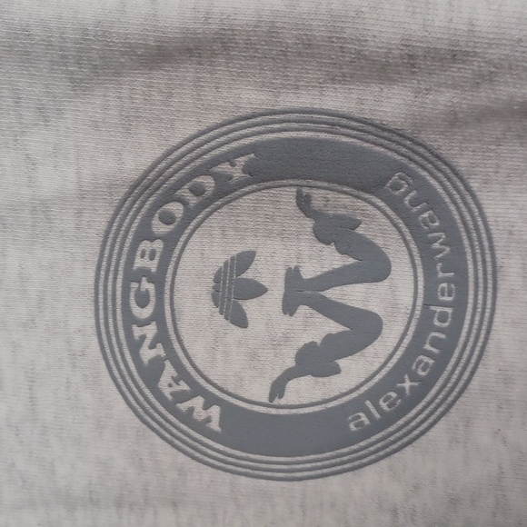 NWOT- ADIDAS.X.AlexanderWang- Light Heather Grey Hoodie- Large - Picture 5 of 8